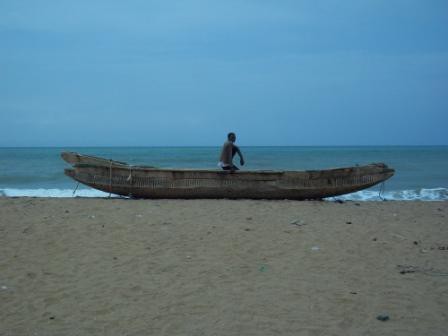 Pêcheur au repos à Aného