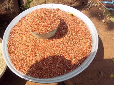 Céréale en vente sur le marché